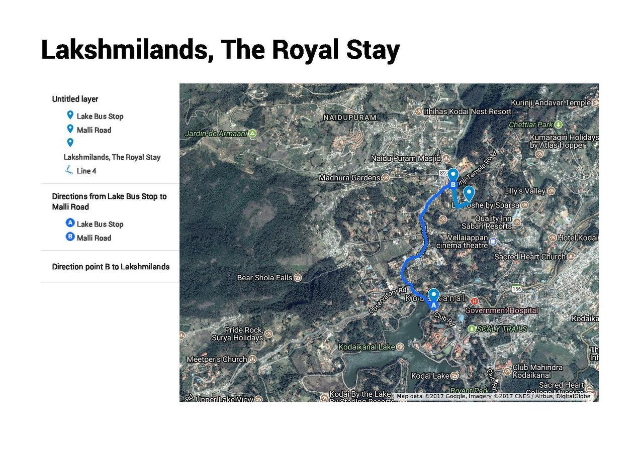 Lakshmi Lands - The Royal Stay コダイカナル エクステリア 写真
